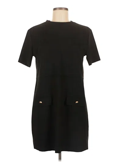 Pre-owned Zara Casual Dress In Black