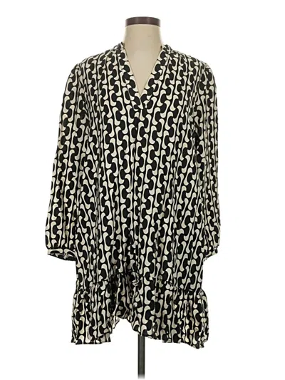 Pre-owned Zara Casual Dress In Black