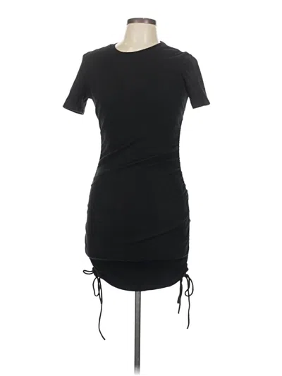 Pre-owned Zara Casual Dress In Black
