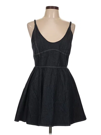 Pre-owned Zara Casual Dress In Black