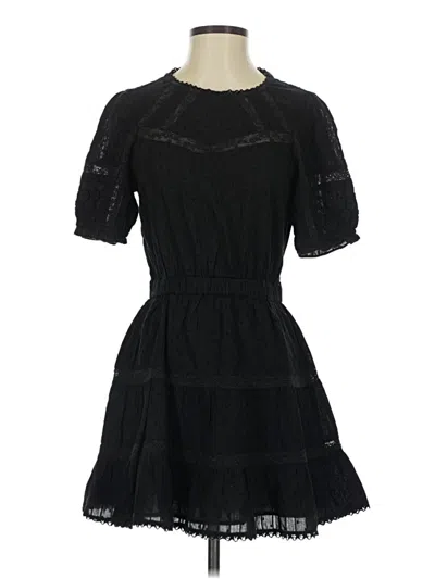 Pre-owned Zara Casual Dress In Black