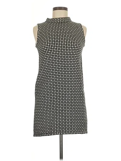Pre-owned Zara Casual Dress In Black