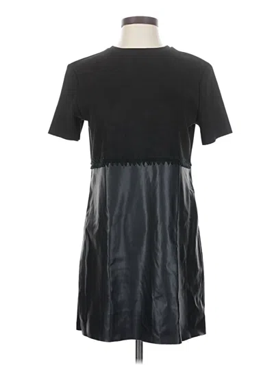 Pre-owned Zara Casual Dress In Black