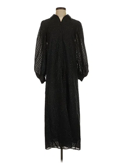 Pre-owned Zara Casual Dress In Black