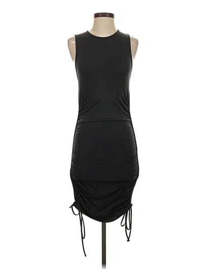 Pre-owned Zara Casual Dress In Black