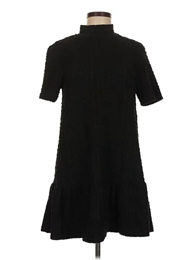 Pre-owned Zara Casual Dress In Black