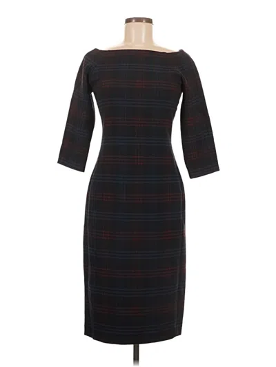 Pre-owned Zara Casual Dress In Black