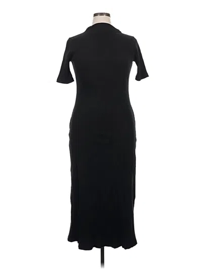 Pre-owned Zara Casual Dress In Black