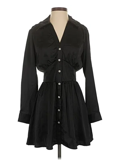 Pre-owned Zara Casual Dress In Black