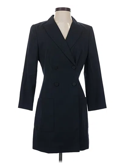 Pre-owned Zara Casual Dress In Black