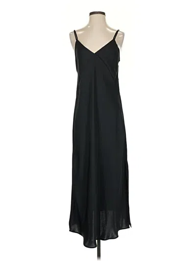 Pre-owned Zara Casual Dress In Black