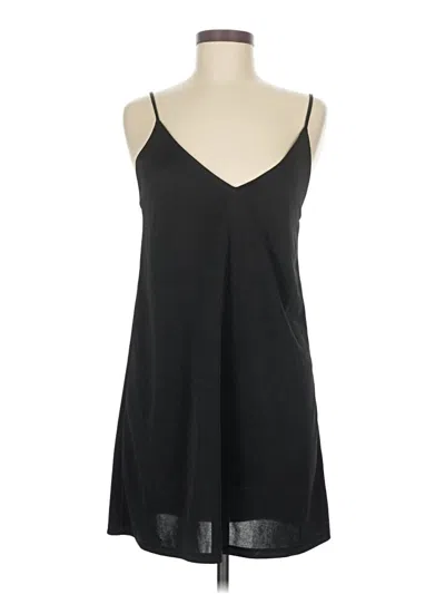 Pre-owned Zara Casual Dress In Black
