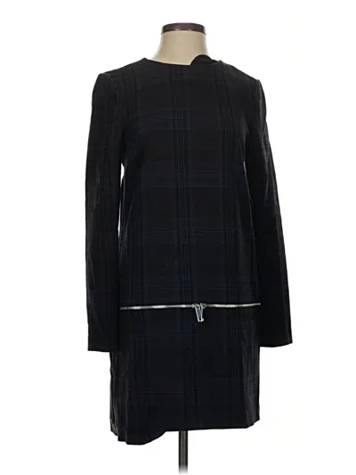 Pre-owned Zara Casual Dress In Black