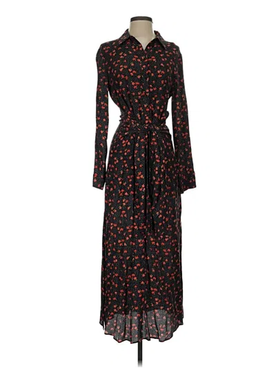 Pre-owned Zara Casual Dress In Black