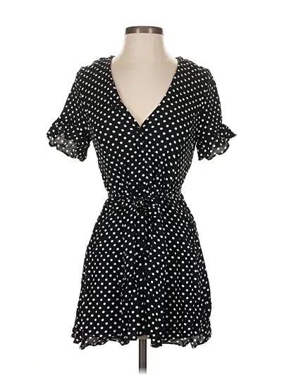 Pre-owned Zara Casual Dress In Black