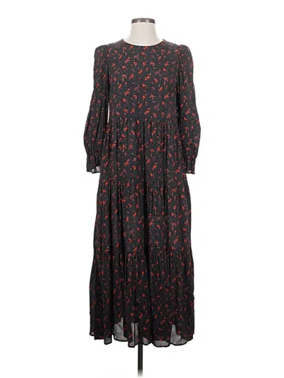 Pre-owned Zara Casual Dress In Black