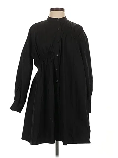 Pre-owned Zara Casual Dress In Black