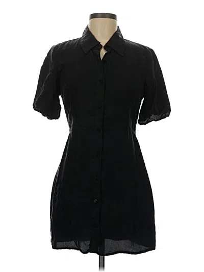 Pre-owned Zara Casual Dress In Black