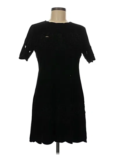 Pre-owned Zara Casual Dress In Black