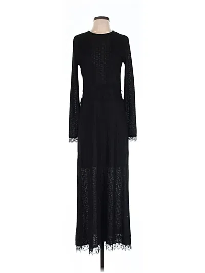Pre-owned Zara Casual Dress In Black