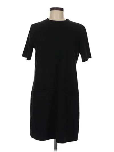 Pre-owned Zara Casual Dress In Black