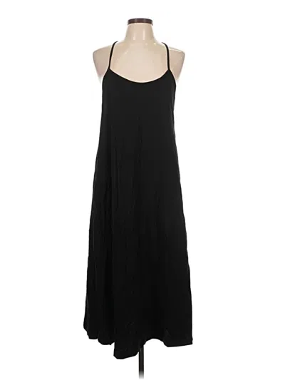 Pre-owned Zara Casual Dress In Black