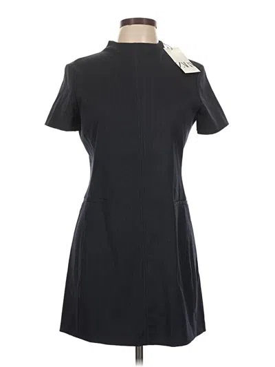 Pre-owned Zara Casual Dress In Black