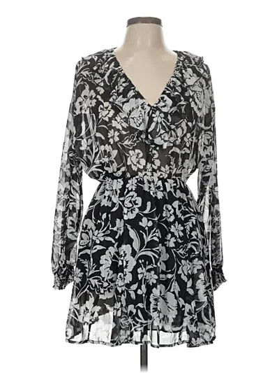 Pre-owned Zara Casual Dress In Black