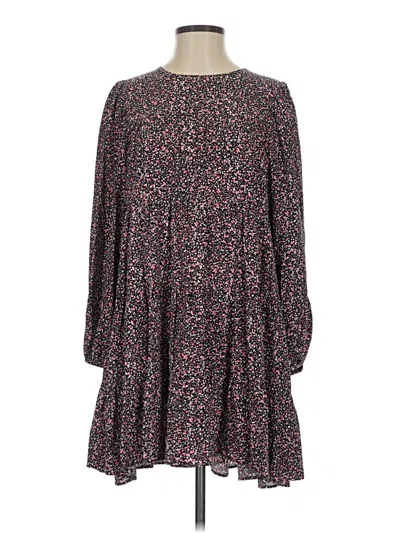 Pre-owned Zara Casual Dress In Black