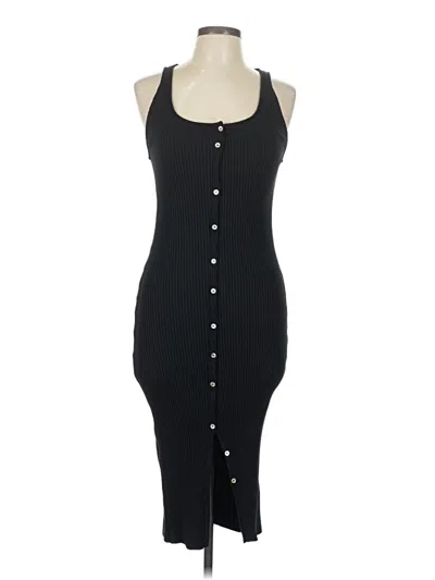 Pre-owned Zara Casual Dress In Black