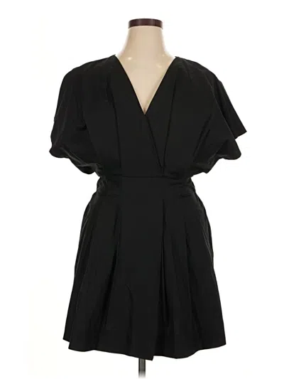 Pre-owned Zara Casual Dress In Black