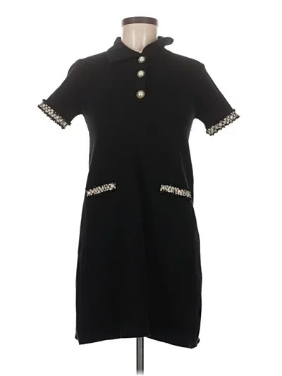 Pre-owned Zara Casual Dress In Black