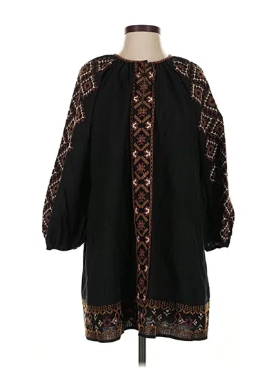 Pre-owned Zara Casual Dress In Black