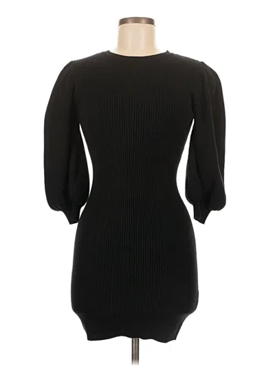 Pre-owned Zara Casual Dress In Black