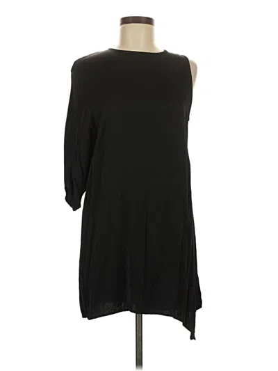 Pre-owned Zara Casual Dress In Black