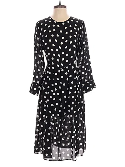 Pre-owned Zara Casual Dress In Black