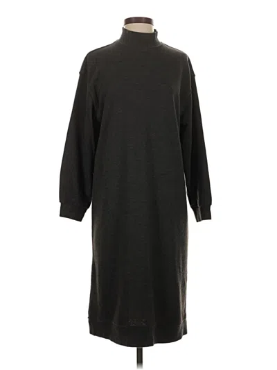 Pre-owned Zara Casual Dress In Black