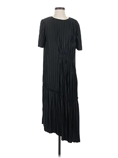 Pre-owned Zara Casual Dress In Black