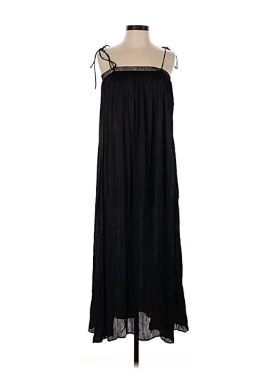 Pre-owned Zara Casual Dress In Black