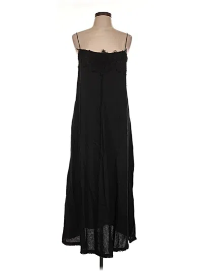 Pre-owned Zara Casual Dress In Black