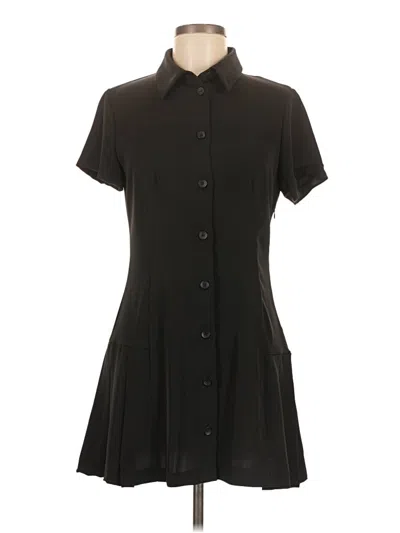 Pre-owned Zara Casual Dress In Black