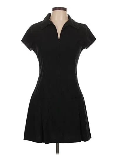 Pre-owned Zara Casual Dress In Black