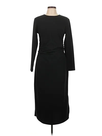 Pre-owned Zara Casual Dress In Black