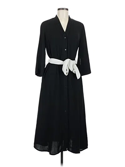Pre-owned Zara Casual Dress In Black