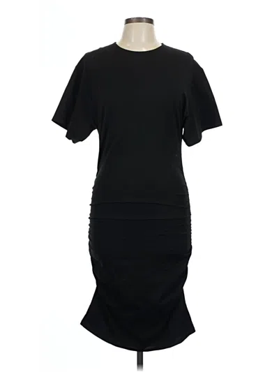 Pre-owned Zara Casual Dress In Black