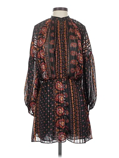 Pre-owned Zara Casual Dress In Black