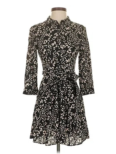 Pre-owned Zara Casual Dress In Black