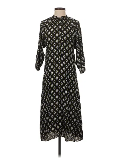 Pre-owned Zara Casual Dress In Black