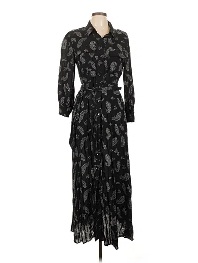 Pre-owned Zara Casual Dress In Black
