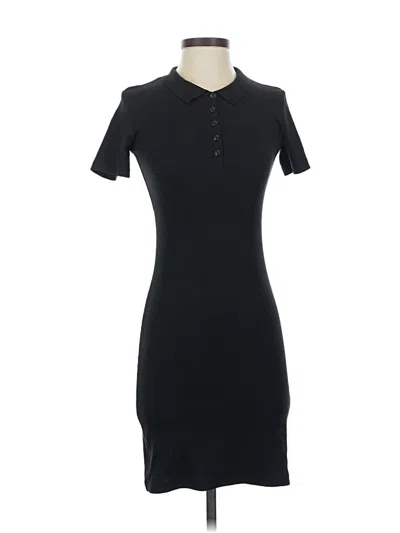 Pre-owned Zara Casual Dress In Black